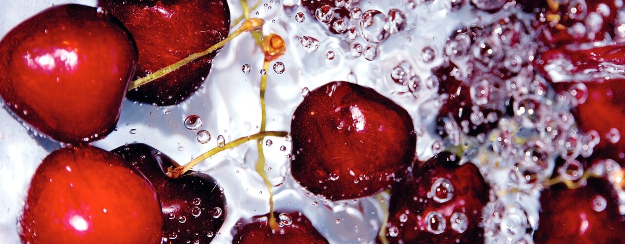 Cherries in water